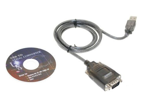 Vista Compatible USB RS-232 3ft.Serial Adapter DB-9 Male FTDI Chip with LEDs